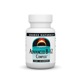 Source Naturals Complexe B-12 Avancé 5 mg 60 comprimés, vue de face