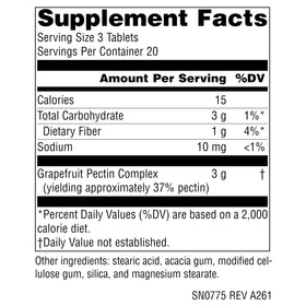 Source Naturals Complexe de Pectine de Pamplemousse 1000 mg - comprimés