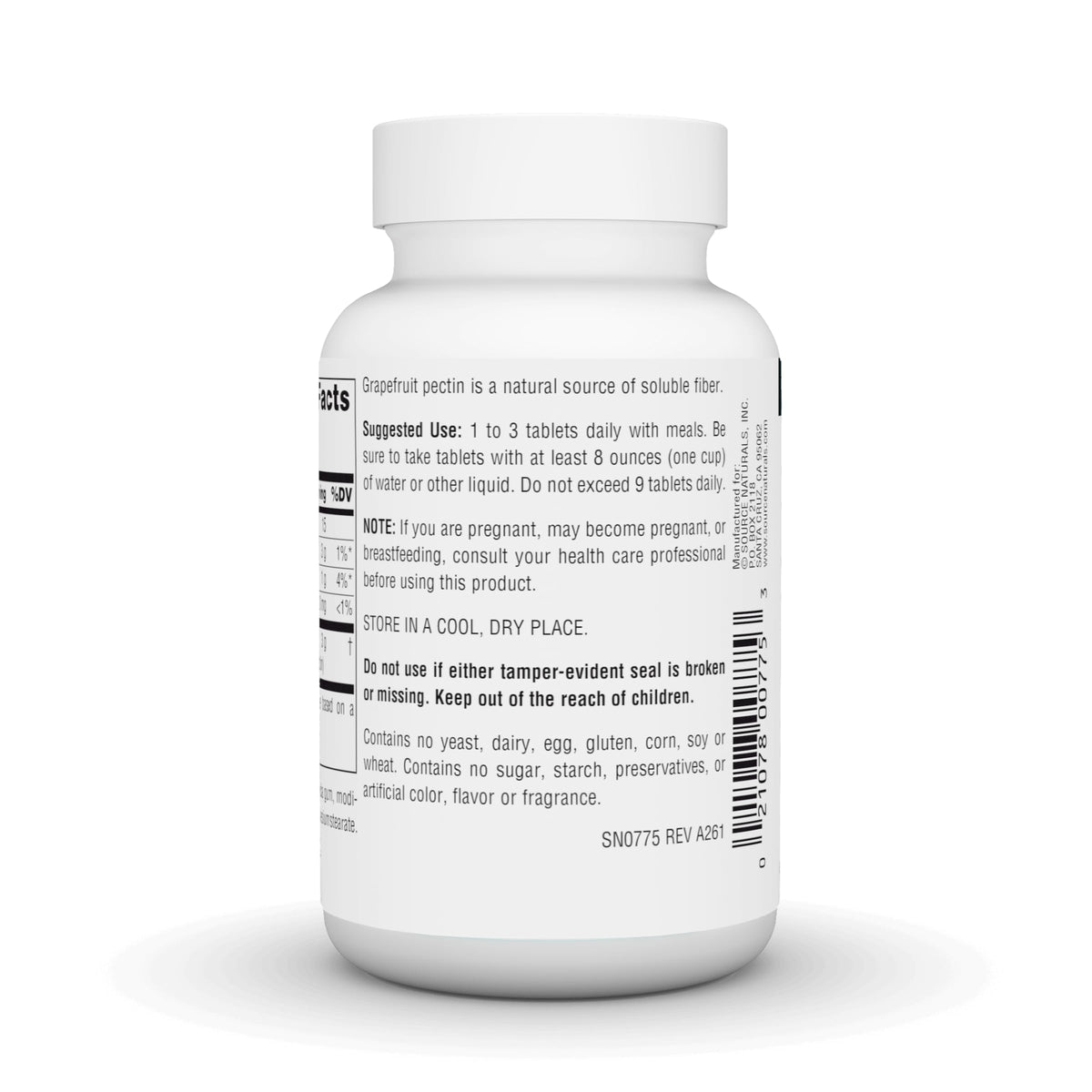 Source Naturals Complexe de Pectine de Pamplemousse 1000 mg - dosage recommandé