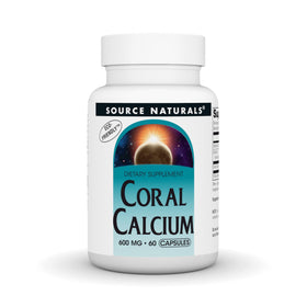 Source Naturals Coral Calcium 600mg 60 Capsules - vue avant