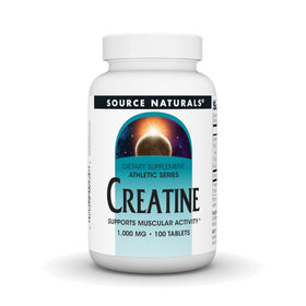 Source Naturals Créatine Monohydrate 100 comprimés vue de face
