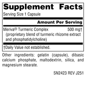 Source Naturals Curcuma avec Meriva 500 mg boîte arrière