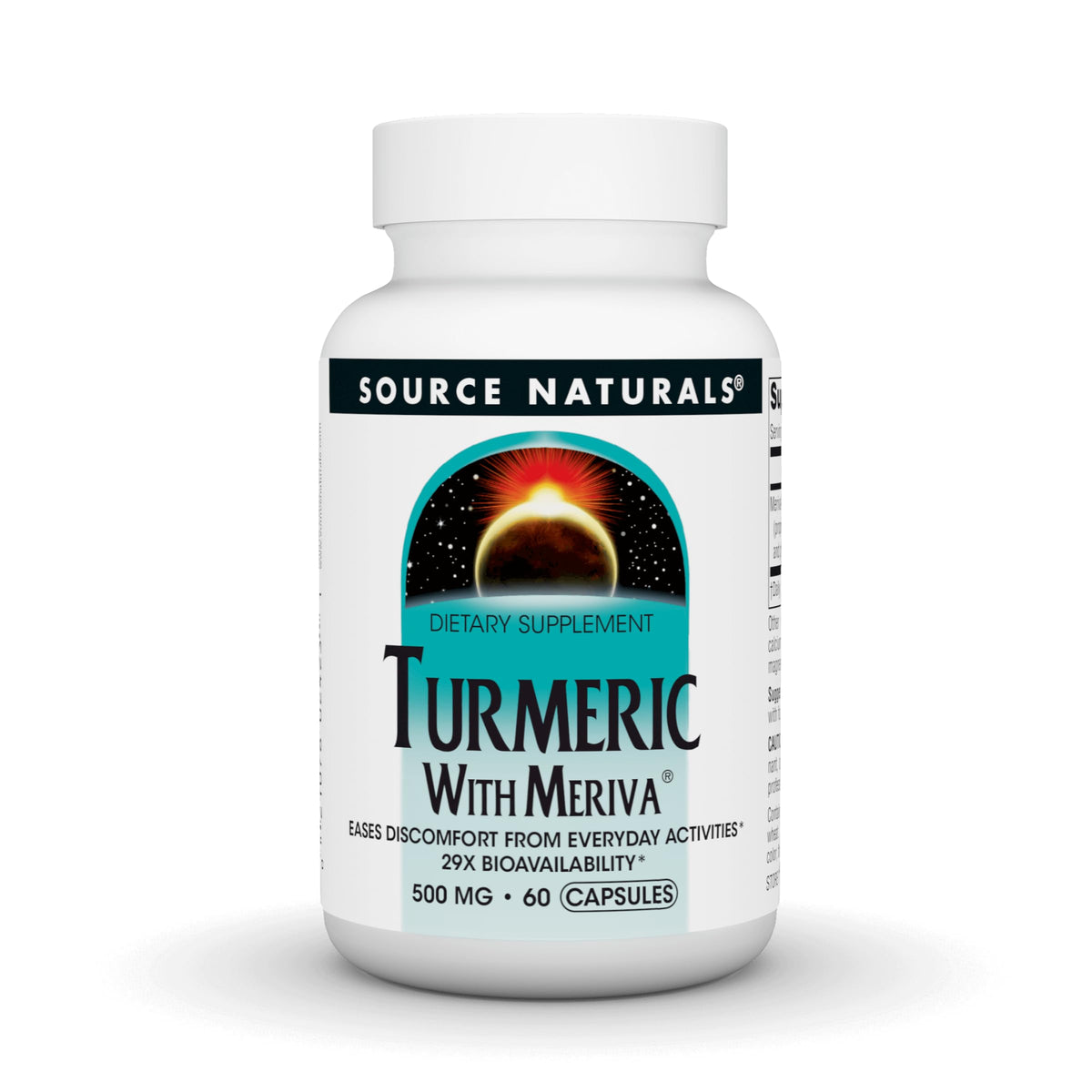 Source Naturals Curcuma avec Meriva 500 mg capsules vue avant