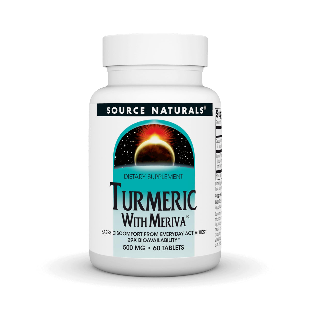 Source Naturals Curcuma avec Meriva 500mg comprimés vue avant