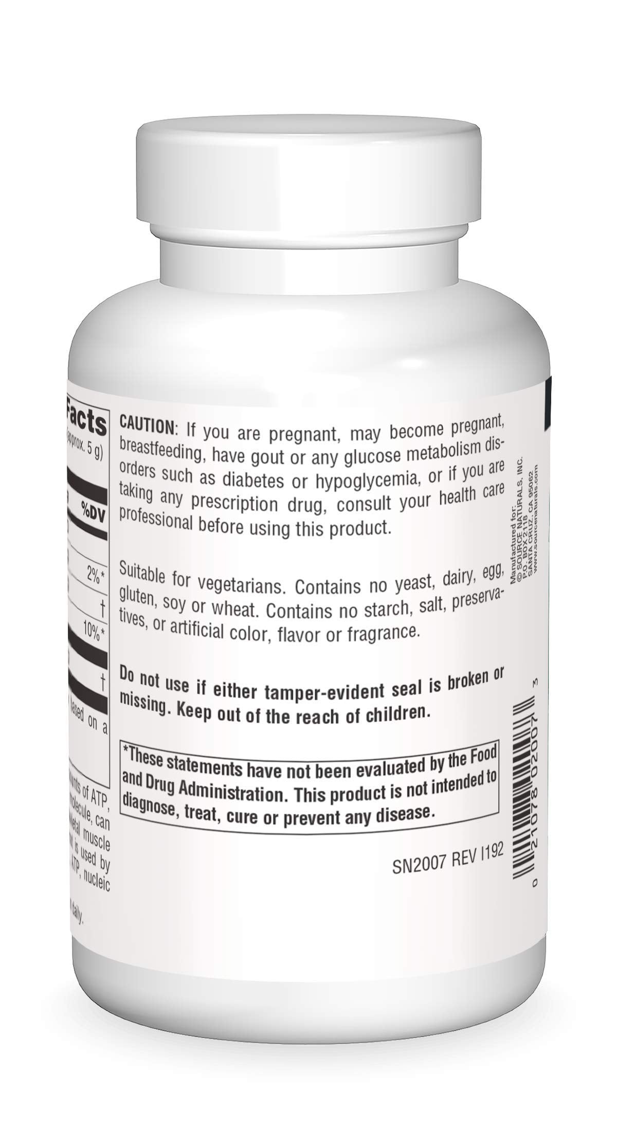 Source Naturals D-Ribose 200 g packaging