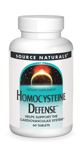 Source Naturals Défense Homocystéine 60 comprimés vue de face