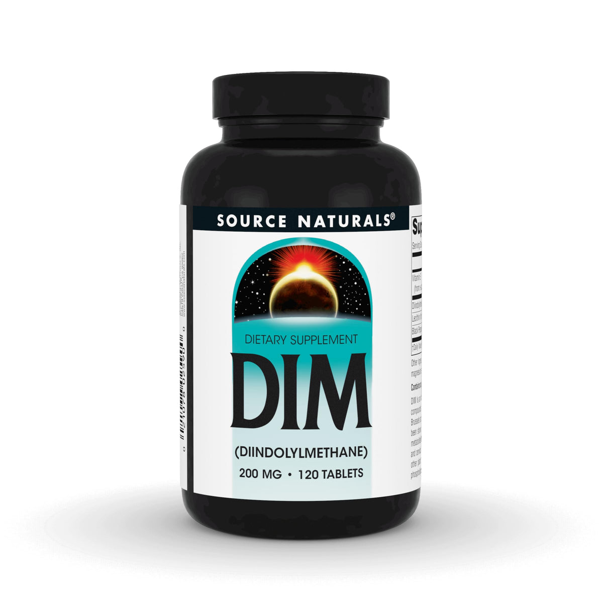 Source Naturals DIM 200mg comprimés vue de face