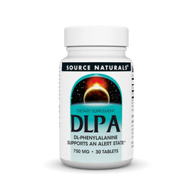Source Naturals DLPA DL-Phenylalanine 750 mg comprimés en boîte