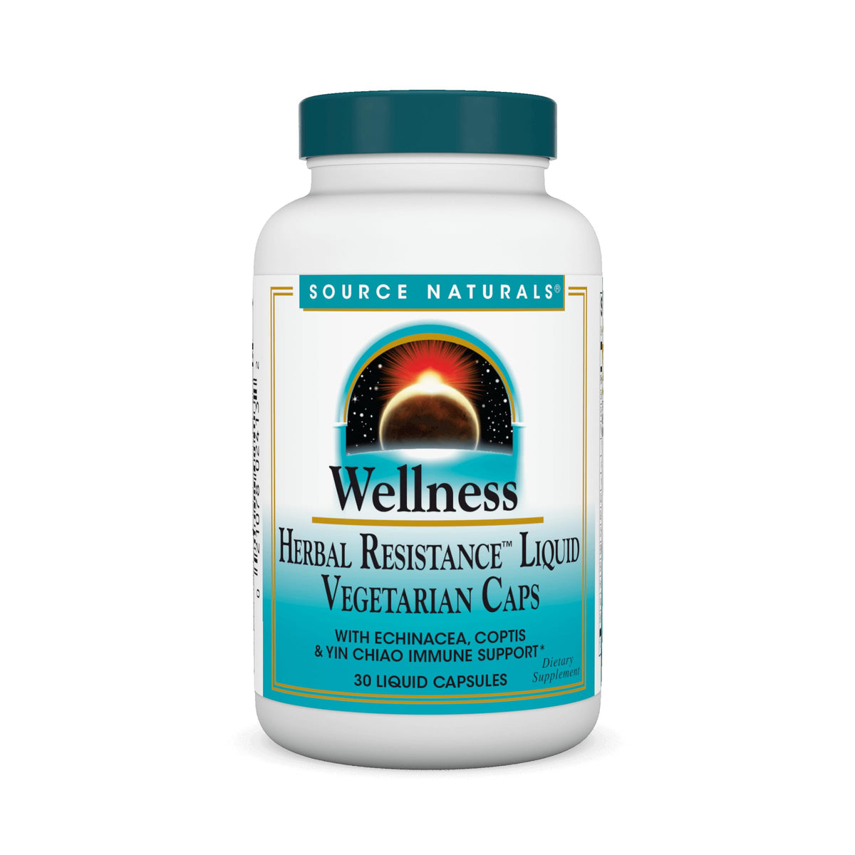 Source Naturals Echinacea 30 capsules végétariennes, vue de face