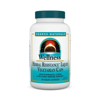 Source Naturals Echinacea 30 capsules végétariennes, vue de face