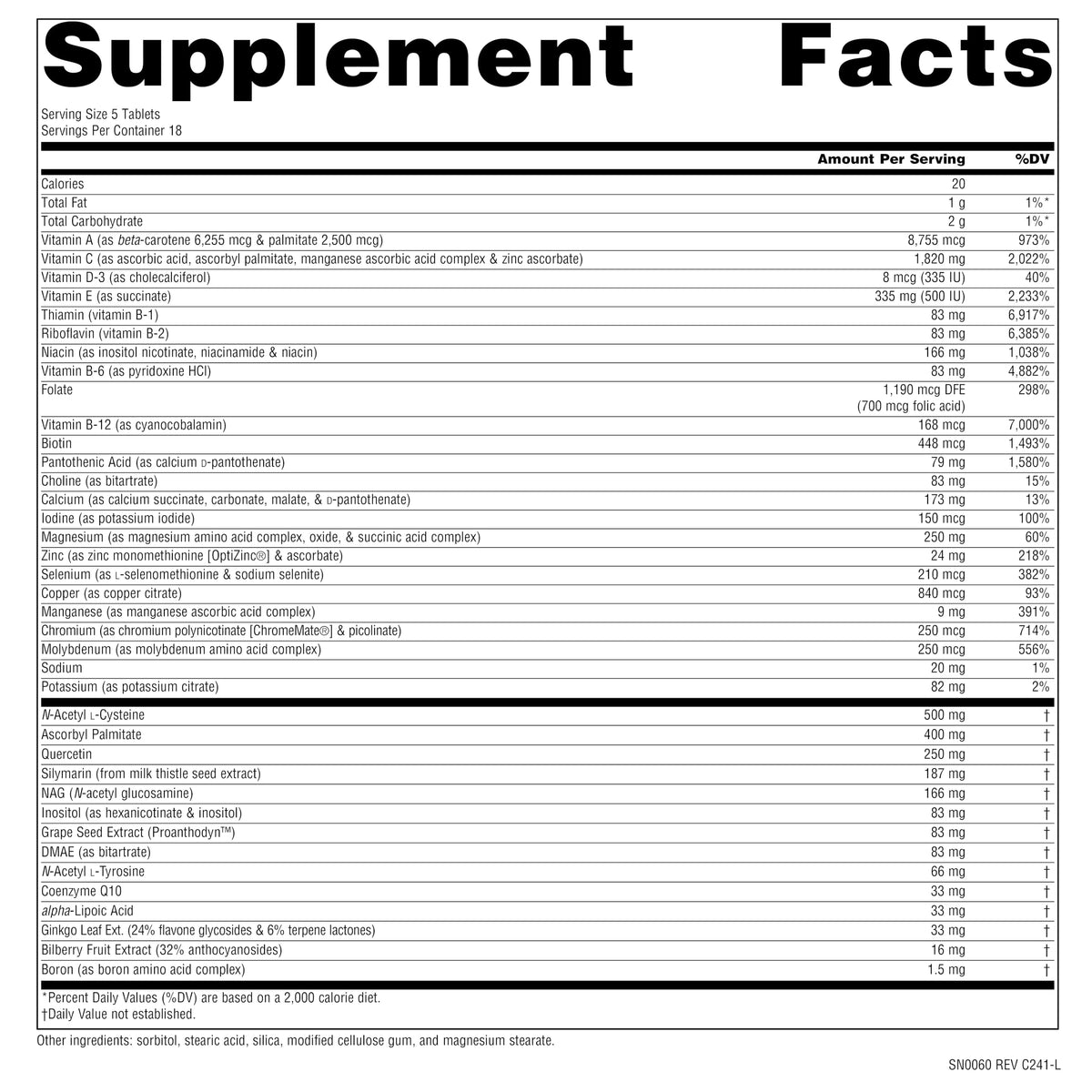 Source Naturals Elan Vital Multivitamines 90 comprimés emballage
