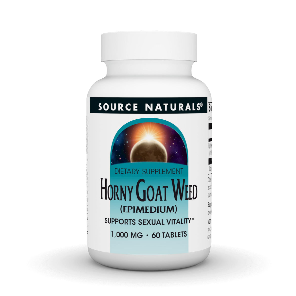 Source Naturals Épimède 1 000 mg comprimés vue de face
