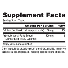 Source Naturals Extrait d'Artichaut 500 mg comprimés sur une table