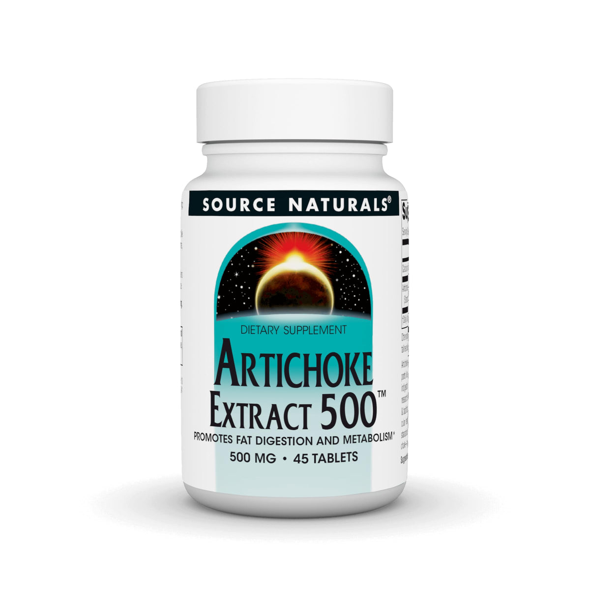 Source Naturals Extrait d'Artichaut 500 mg flacon de 45 comprimés