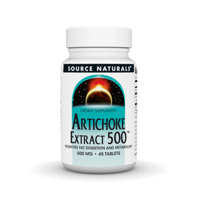 Source Naturals Extrait d'Artichaut 500 mg flacon de 45 comprimés