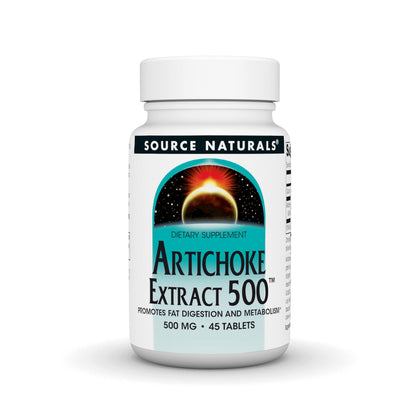 Source Naturals Extrait d'Artichaut 500 mg flacon de 45 comprimés
