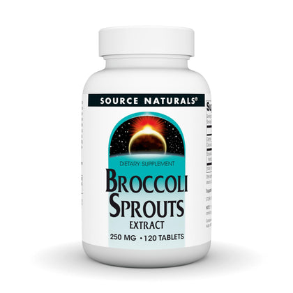 Source Naturals Extrait de Germes de Brocoli 250 mg - 120 Comprimés vue de face