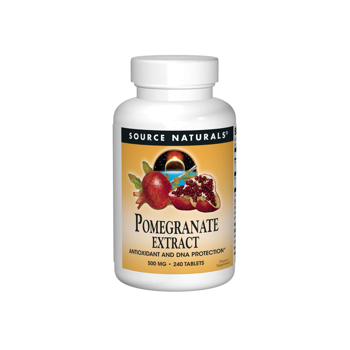 Source Naturals Extrait de Grenade 500mg comprimés face avant
