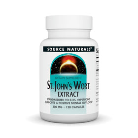 Source Naturals Extrait de Millepertuis 300 mg capsules avant