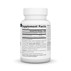 Source Naturals Extrait de Millepertuis 300 mg, information sur l'étiquette