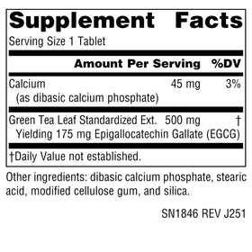 Source Naturals Extrait de Thé Vert 500 mg emballage