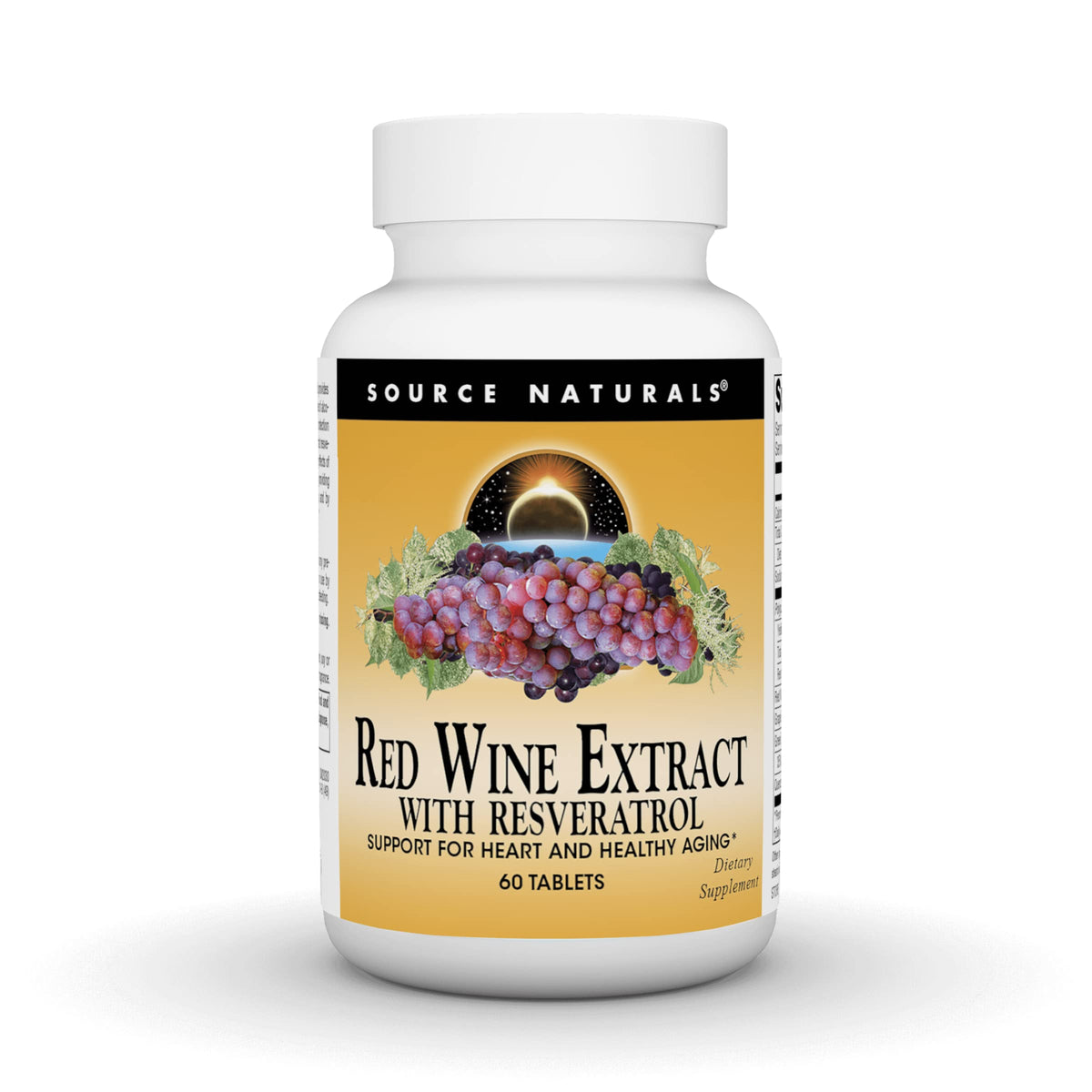 Source Naturals Extrait de Vin Rouge 60 comprimés vue de face