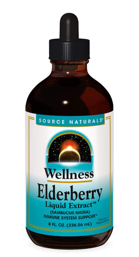 Source Naturals Extrait Liquide de Sureau 500 mg 240 ml vue avant