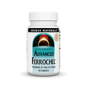 Source Naturals Ferrochel 90 comprimés vegan vue avant