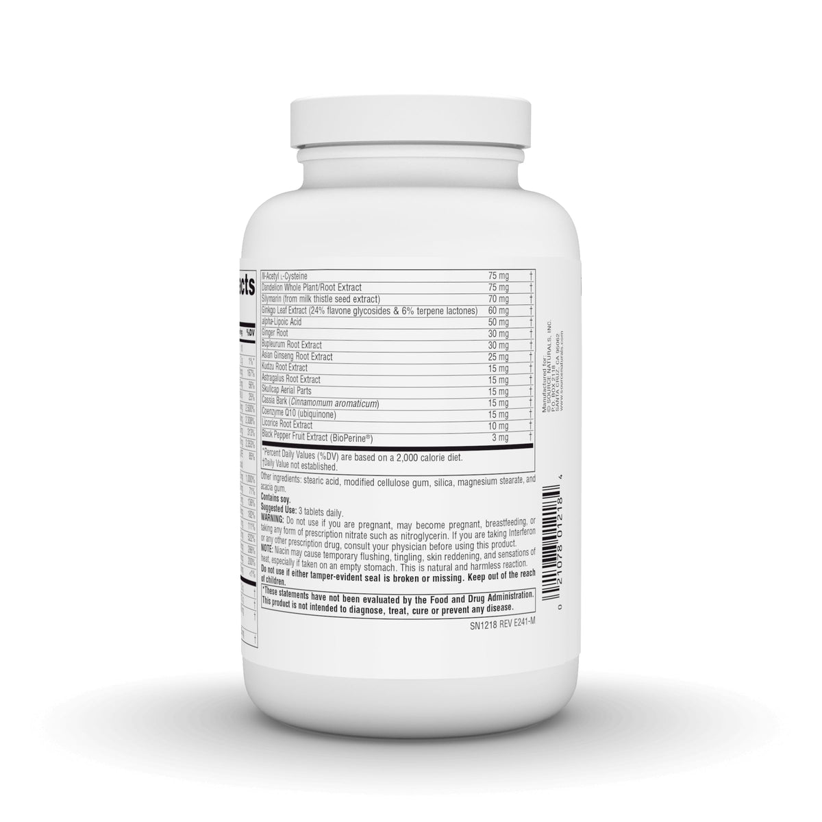 Source Naturals Fibro-Response 180 comprimés en situation de prise quotidienne