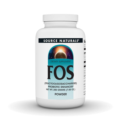 Source Naturals FOS Poudre Végétarienne 200g vue de face
