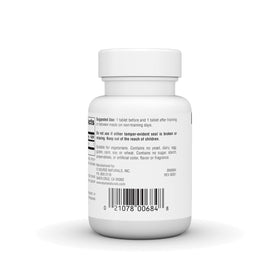 Source Naturals Gamma Oryzanol 60 mg avec étiquette détaillant les ingrédients