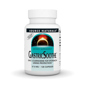 Source Naturals GastricSoothe Zinc L-Carnosine 120 gélules végétales, vue avant