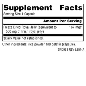 Source Naturals Gelée Royale 167 mg - capsules en gros plan