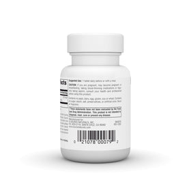 Source Naturals Ginkgo-24 120 mg comprimés sur fond blanc