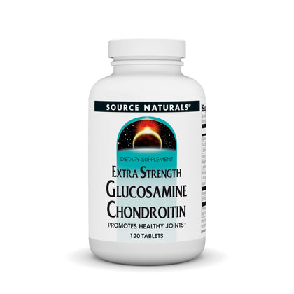 Source Naturals Glucosamine Chondroitin 120 comprimés, vue de face