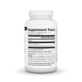 Source Naturals Glucosamine Sulfate 249g poudre vue arrière