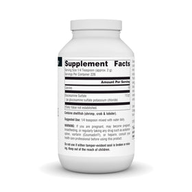 Source Naturals Glucosamine Sulfate 522g arrière vue