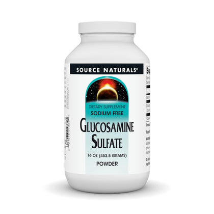 Source Naturals Glucosamine Sulfate 522g devant emballage