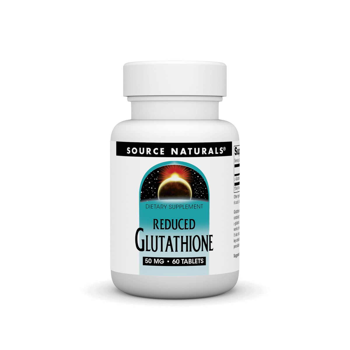 Source Naturals Glutathione Réduit 50 mg boîte vue de face
