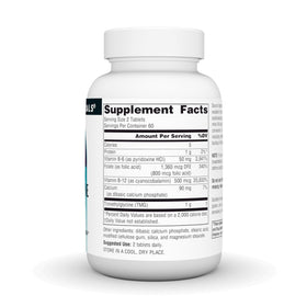 Source Naturals Homocysteine Defense 120 tablettes côté avec logo de marque