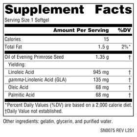 Source Naturals Huile de Bourrache 1350 mg gélules molles arrière