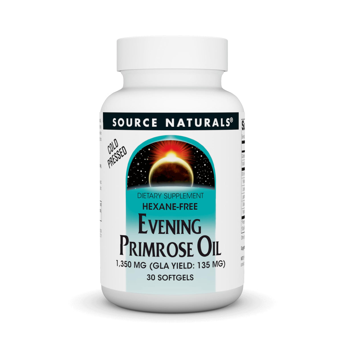 Source Naturals Huile de Onagre 1350 mg gélules molles avant