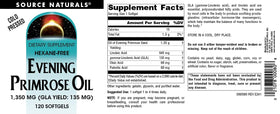 Source Naturals Huile de Onagre 1350 mg gélules molles avec emballage