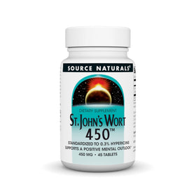 Source Naturals Hypericum Perforatum 450 mg comprimés vue de face