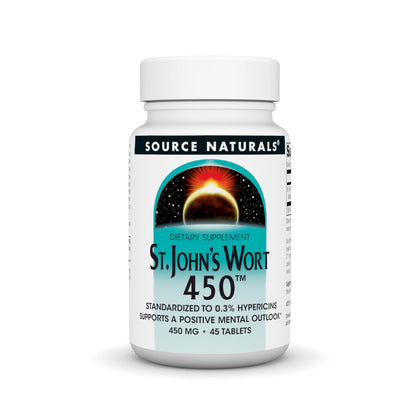 Source Naturals Hypericum Perforatum 450 mg comprimés vue de face