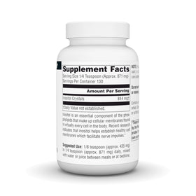 Source Naturals Inositol Pur 150g dosage avec cuillère