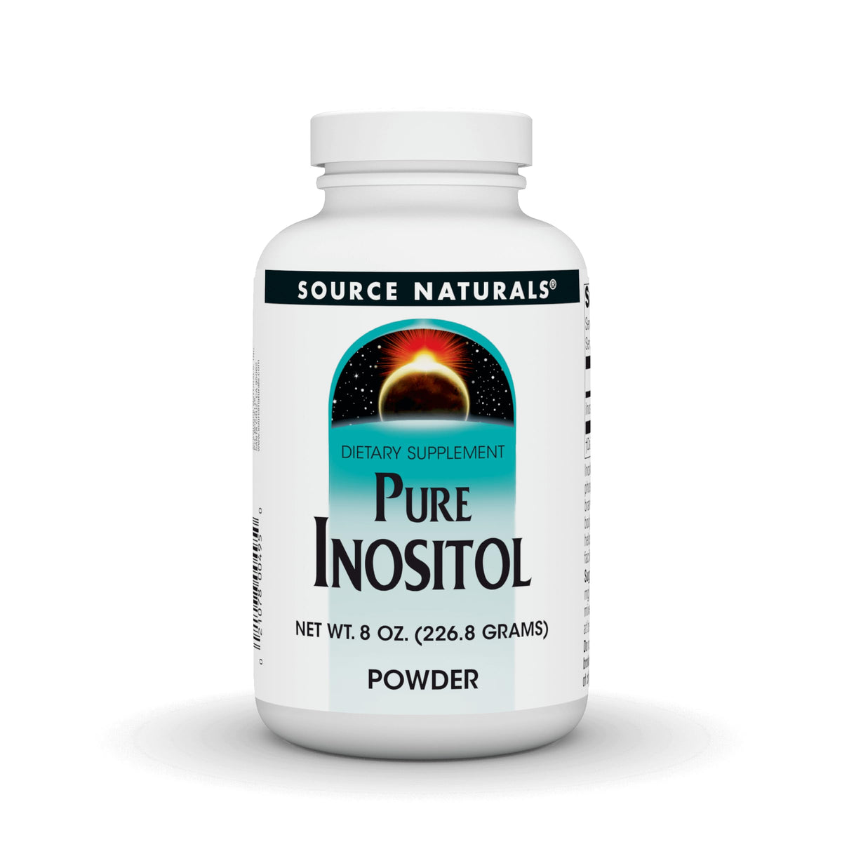 Source Naturals Inositol Pur 272g en poudre vue de face