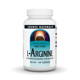 Source Naturals L-Arginine 500 mg gélules avant de l'emballage
