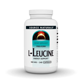 Source Naturals L-Leucine 500 mg 240 Capsules vue de face
