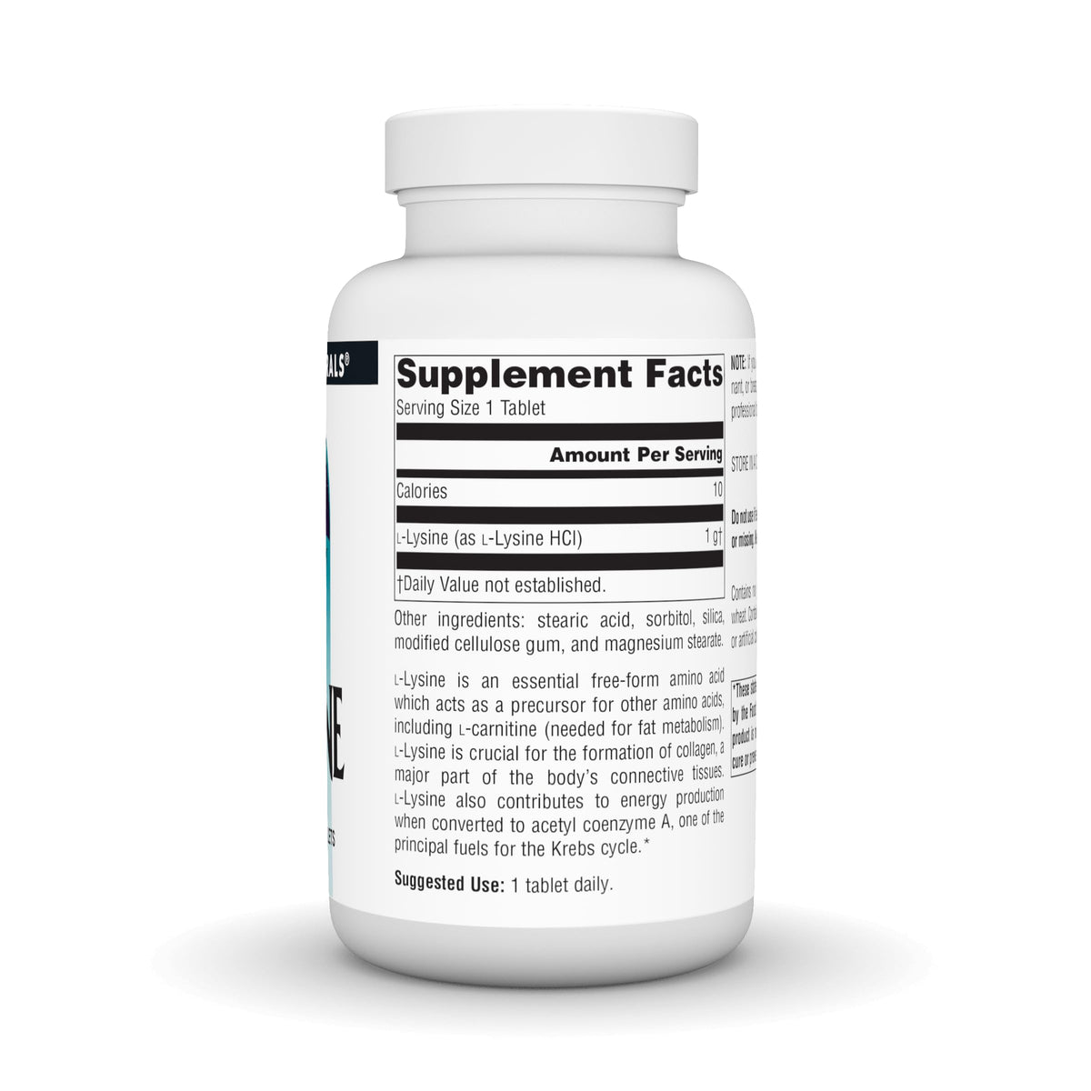 Source Naturals L-Lysine 1 000 mg tablettes vue sur le comptoir